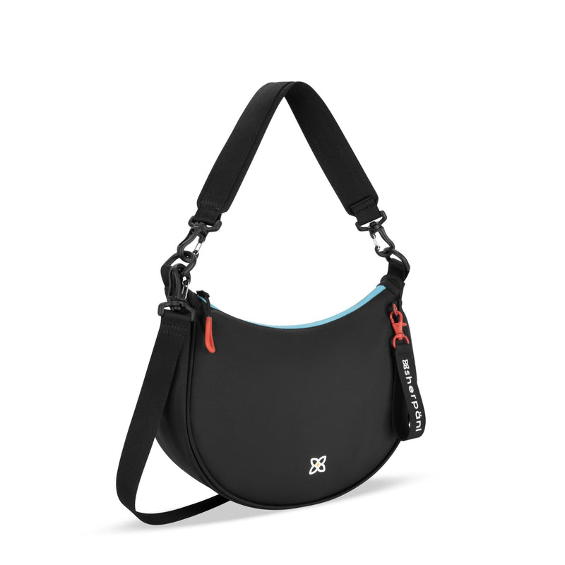 Sherpani Mina, Medium Nylon Crescent Bag, Lightweight Half Moon Crossbody Bags, Fashionable Shoulder Bag, Travel Handbag for Women, RFID Protection, Travel Gift (Chromatic Heritage)