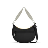 Sherpani Mina, Medium Nylon Crescent Bag, Lightweight Half Moon Crossbody Bags, Fashionable Shoulder Bag, Travel Handbag for Women, RFID Protection, Travel Gift (Wasabi Stone)