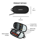 Sherpani Mini Co - Pilot, Travel Cable Bag, Cord Storage Organizer, Small Tech Pouch, Accessory Carrying Case, Travel Gift for Women (Carbon)