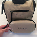 Sherpani Mini Co - Pilot, Travel Cable Bag, Cord Storage Organizer, Small Tech Pouch, Accessory Carrying Case, Travel Gift for Women (Straw Signature)