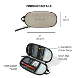 Sherpani Mini Co - Pilot, Travel Cable Bag, Cord Storage Organizer, Small Tech Pouch, Accessory Carrying Case, Travel Gift for Women (Straw Signature)