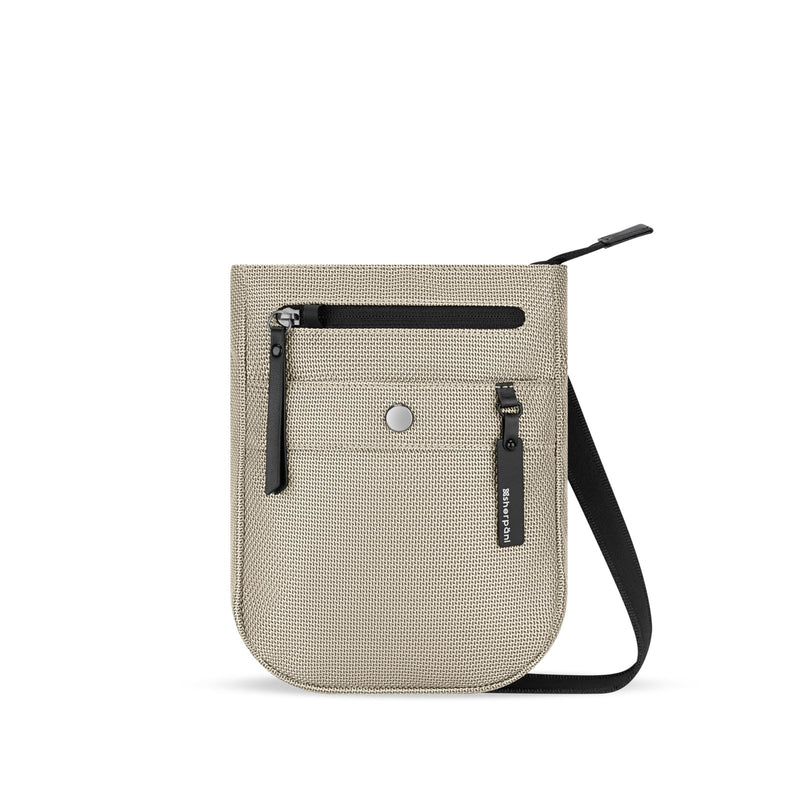 Sherpani Prima, Small Anti Theft Crossbody Bag, Travel Shoulder Bag, Cross Body Bag, Handbags, Purses for Women with Metal Hardware, Travel Gift (Straw Signature)