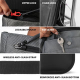Sherpani Prima, Small Anti Theft Crossbody Bag, Travel Shoulder Bag, Cross Body Purses, Handbags, Travel Gift (Smoky Orchid)