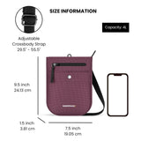 Sherpani Prima, Small Anti Theft Crossbody Bag, Travel Shoulder Bag, Cross Body Purses, Handbags, Travel Gift (Smoky Orchid)