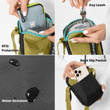 Sherpani Rogue, Mini Crossbody Bag, Lightweight Shoulder Bag, Cross Body Purse, Crossbody Bags for Women, Passport Holder, Travel Gift, RFID Protection (Raven Heritage)