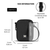 Sherpani Rogue, Mini Crossbody Bag, Lightweight Shoulder Bag, Cross Body Purse, Crossbody Bags for Women, Passport Holder, Travel Gift, RFID Protection (Raven Heritage)