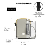 Sherpani Rogue, Mini Crossbody Bag, Lightweight Shoulder Bag, Cross Body Purse, Crossbody Bags for Women, Passport Holder, Travel Gift, RFID Protection (Wasabi Stone)