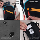 Sherpani Rogue, Mini Crossbody Bag, Lightweight Shoulder Bag, Cross Body Purse, Crossbody Bags, Passport Holder, Unisex Travel Gift, RFID Protection (Chromatic)