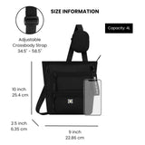 Sherpani Sadie, Nylon Crossbody Bag, Lightweight Shoulder Bag, Travel Cross Body, Crossbody Purse for Women, RFID Protection, Removable Coin Purse, Travel Gift (Raven Classic)