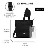 Sherpani Sadie, Nylon Crossbody Bag, Lightweight Shoulder Bag, Travel Cross Body, Crossbody Purse for Women, RFID Protection, Removable Coin Purse, Travel Gift (Raven Heritage)