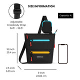 Sherpani Sadie, Nylon Crossbody Bag, Lightweight Shoulder Bag, Travel Cross Body, Crossbody Purse, RFID Protection, Removable Coin Purse, Unisex Travel Gift (Chromatic)