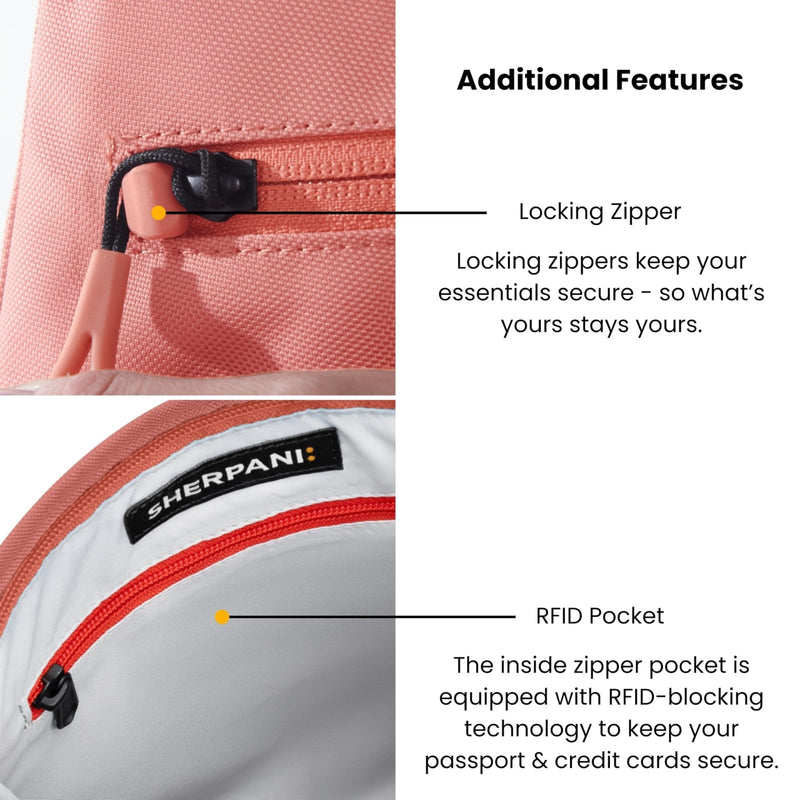Sherpani Sadie, Nylon Crossbody Bag, Lightweight Shoulder Bag, Travel Cross Body, Crossbody Purse, RFID Protection, Removable Coin Purse, Unisex Travel Gift (Chromatic)