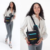 Sherpani Sadie, Nylon Crossbody Bag, Lightweight Shoulder Bag, Travel Cross Body, Crossbody Purse, RFID Protection, Removable Coin Purse, Unisex Travel Gift (Chromatic)