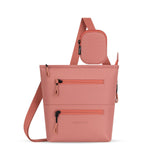 Sherpani Sadie, Nylon Crossbody Bag, Lightweight Shoulder Bag, Travel Cross Body, Crossbody Purse, RFID Protection, Removable Coin Purse, Unisex Travel Gift (Desert)