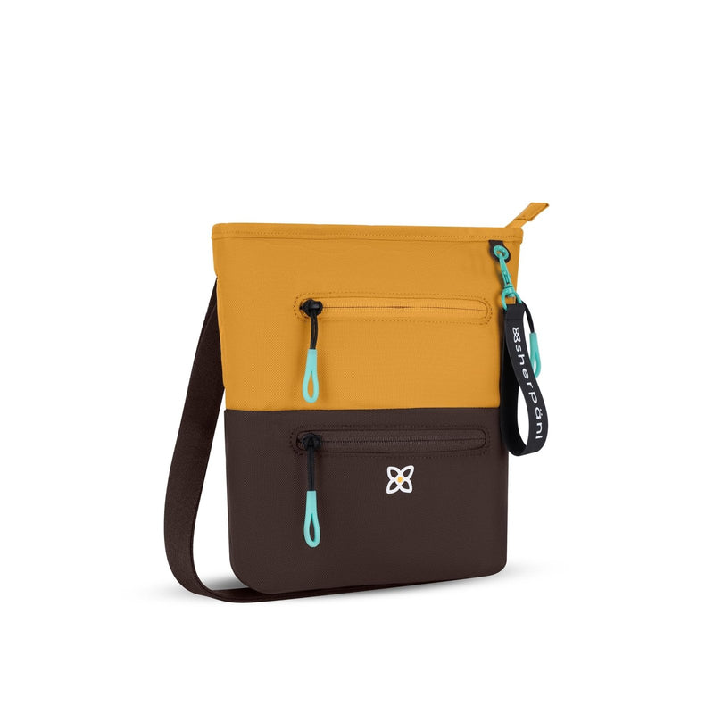 Sherpani Sadie, Nylon Crossbody Bag, Lightweight Shoulder Bag, Travel Cross Body Purse, Crossbody Bags for Women, RFID Protection WITHOUT Coin Purse (Sundial)
