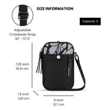 Sherpani Simplicity, Small Anti Theft Crossbody Wallet, Travel Shoulder Bag, Handbags, Purse with Card Holder Organizer for Women, Metal Hardware, Travel Gift (Sakura)