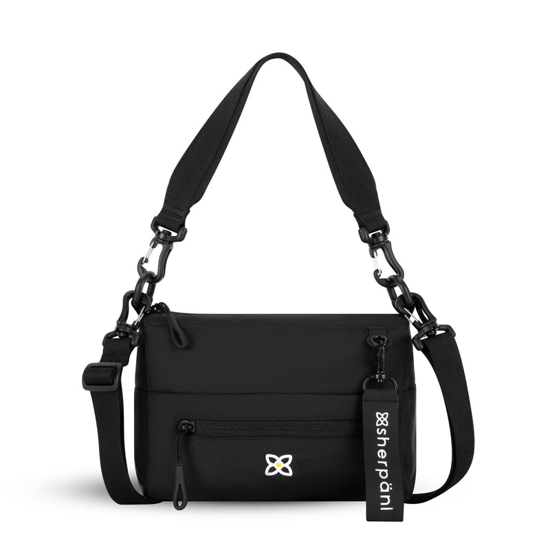 Sherpani Skye, Small Crossbody Purse, Nylon Crossbody Bag, Lightweight Cross Body, Handbags, Travel Purses for Women, Travel Gift, RFID Protection (Raven Classic)