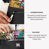 Sherpani Skye, Small Crossbody Purse, Nylon Crossbody Bag, Lightweight Cross Body, Handbags, Travel Purses for Women, Travel Gift, RFID Protection (Wasabi Stone)