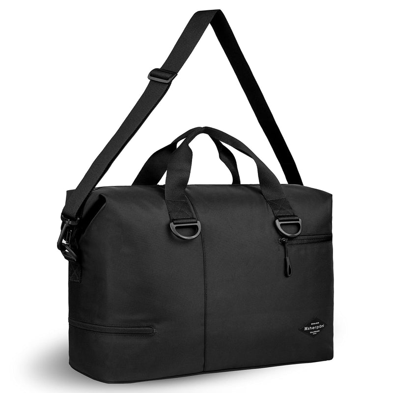 Sherpani Sola, Travel Duffle Bag, Weekender Bags for Women, Carry - On Duffel with Luggage Pass - Through (Raven)