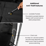 Sherpani Soleil, Anti Theft Convertible Backpack, 3 in 1 Tote Bag, Cross Body Purse, 18L Travel Backpack, Travel Gifts for Women, RFID Protection, Metal Hardware Fits 13” Laptop (Carbon Signature)
