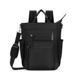 Sherpani Soleil, Anti Theft Convertible Backpack, 3 in 1 Tote Bag, Cross Body Purse, 18L Travel Backpack, Travel Gifts for Women, RFID Protection, Metal Hardware Fits 13” Laptop (Carbon Signature)