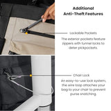 Sherpani Soleil, Anti Theft Convertible Backpack, 3 in 1 Tote, Crossbody Purse, 18L Travel Bag, Fits 13” Laptop (Straw)