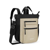 Sherpani Soleil, Anti Theft Convertible Backpack, 3 in 1 Tote, Crossbody Purse, 18L Travel Bag, Fits 13” Laptop (Straw)