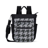 Sherpani Soleil, Anti Theft Convertible Backpack, 3 in 1 Tote, Crossbody Purse, 18L Travel Bag, RFID Protection, Fits 13” Laptop (Houndstooth)