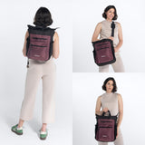 Sherpani Soleil, Anti Theft Convertible Backpack, 3 in 1 Tote, Crossbody Purse, 18L Travel Bag, RFID Protection, Fits 13” Laptop (Smoky Orchid)