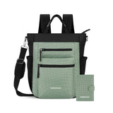 Sherpani Travel Combo – Soleil Anti Theft Convertible Backpack, Crossbody, Tote with Vienna RFID Blocking Passport Holder (Aloe Mist)