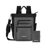 Sherpani Travel Combo – Soleil Anti Theft Convertible Backpack, Crossbody, Tote with Vienna RFID Blocking Passport Holder (Granite)