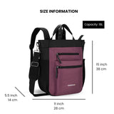 Sherpani Travel Combo – Soleil Anti Theft Convertible Backpack, Crossbody, Tote with Vienna RFID Blocking Passport Holder (Smoky Orchid)