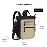 Sherpani Travel Combo – Soleil Anti Theft Convertible Backpack, Crossbody, Tote with Vienna RFID Blocking Passport Holder (Straw)