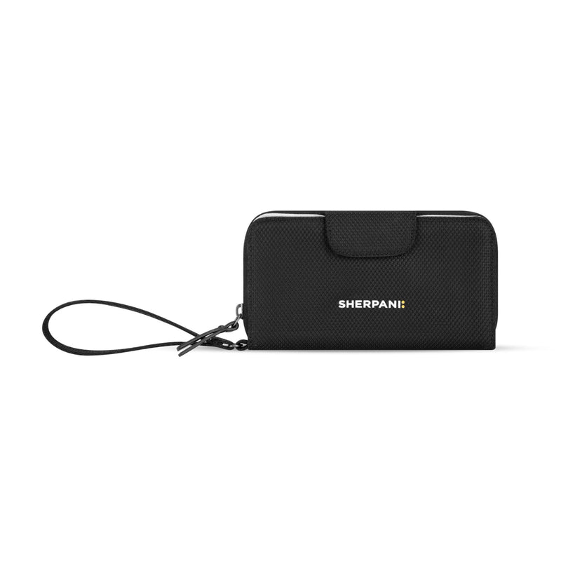 Sherpani Tulum AT, Nylon Large Zip Around Wallet, Wristlet, Purse with Card Holder Organizer for Men Women, Unisex Travel Gift (Carbon)