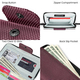 Sherpani Tulum AT, Nylon Large Zip Around Wallet, Wristlet, Purse with Card Holder Organizer for Men Women, Unisex Travel Gift (Carbon)