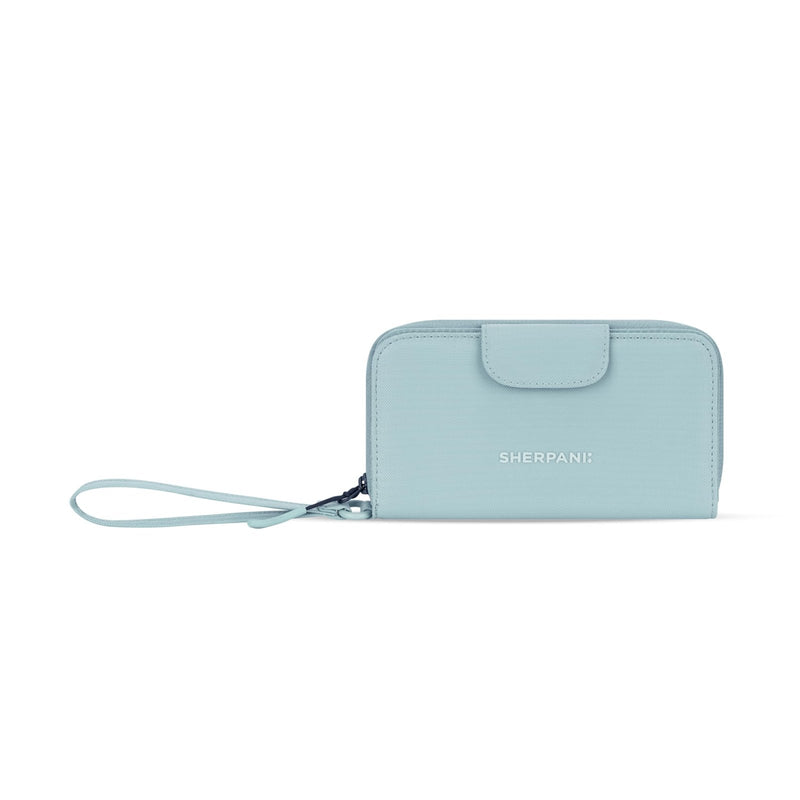 Sherpani Tulum, Nylon Large Zip Around Wallet, Wristlet, Purse with Card Holder Organizer, Travel Gift (Surf)