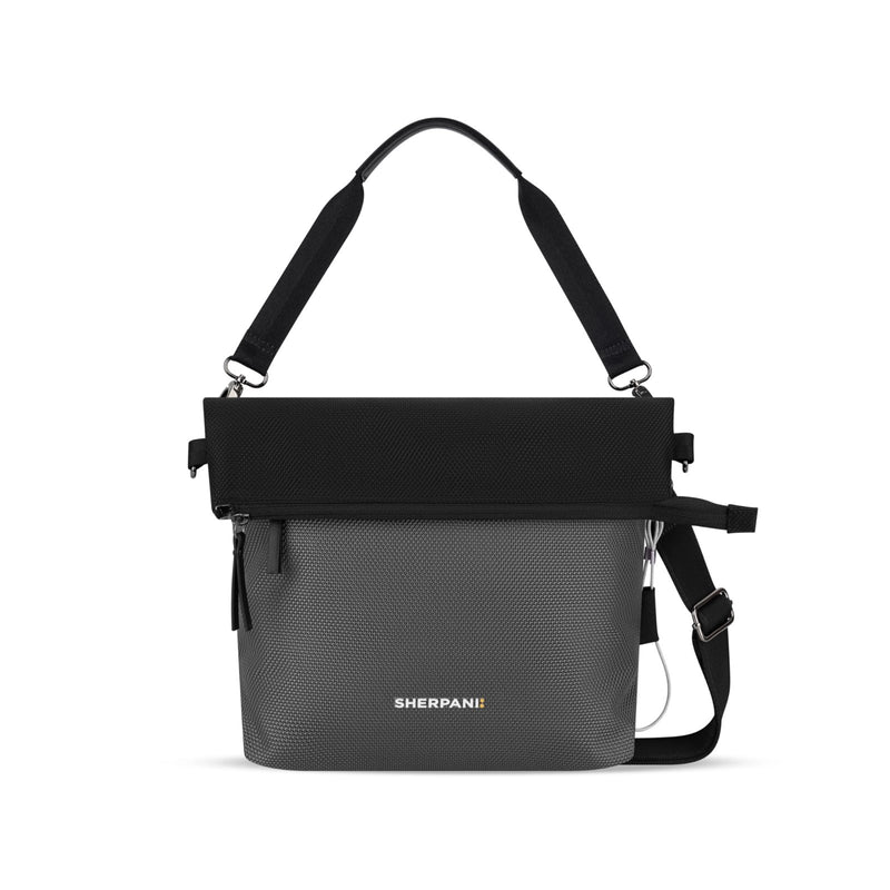 Sherpani Vale, Anti Theft Reversible Crossbody, Tote Bag, Trendy Everyday & Travel Shoulder Purse, Designer Handbag (Granite)