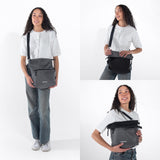 Sherpani Vale, Anti Theft Reversible Crossbody, Tote Bag, Trendy Everyday & Travel Shoulder Purse, Designer Handbag (Granite)
