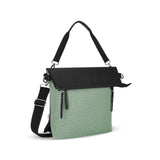 Sherpani Vale, Anti Theft Versatile Crossbody Bag, Fashion Tote Bag, Travel Shoulder Bag, Designer Handbag for Women with Metal Hardware, Travel Gift (Aloe Mist Signature)