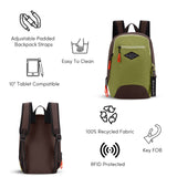 Sherpani Vespa, Mini Backpack for Women, Backpack Purse for Women, Travel Bag, RFID Protection, Fits 10 Inch Tablet (Cactus)