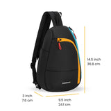 Sherpani Wayfarer, Small Convertible Sling Backpack, 8L Travel Bag, Shoulder Sling Purse, Travel Gifts for Women, RFID Protection (Chromatic)