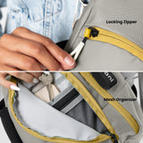 Sherpani Wayfarer, Small Convertible Sling Backpack, 8L Travel Bag, Shoulder Sling Purse, Travel Gifts for Women, RFID Protection (Wasabi Stone)
