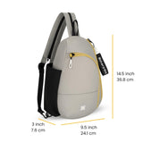 Sherpani Wayfarer, Small Convertible Sling Backpack, 8L Travel Bag, Shoulder Sling Purse, Travel Gifts for Women, RFID Protection (Wasabi Stone)