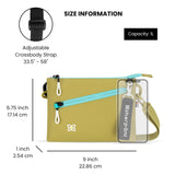 Sherpani Zoom, Small Crossbody Purse, Nylon Crossbody Bag, Lightweight Cross Body Bag, Sleek Dual Pouch, Purses for Women, Travel Gift, RFID Protection (Alchemy)