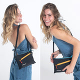 Sherpani Zoom, Small Crossbody Purse, Nylon Crossbody Bag, Lightweight Cross Body Bag, Sleek Dual Pouch, Purses for Women, Travel Gift, RFID Protection (Chromatic)