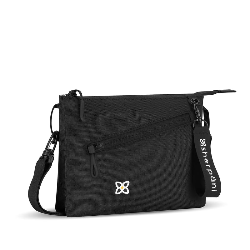 Sherpani Zoom, Small Crossbody Purse, Nylon Crossbody Bag, Lightweight Cross Body Bag, Sleek Dual Pouch, Purses for Women, Travel Gift, RFID Protection (Raven Heritage)