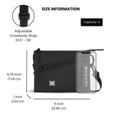 Sherpani Zoom, Small Crossbody Purse, Nylon Crossbody Bag, Lightweight Cross Body Bag, Sleek Dual Pouch, Purses for Women, Travel Gift, RFID Protection (Raven Heritage)