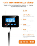 Shipping Scale 0.5oz - 440lb High Accuracy Postal Digital Weight Luggage Scale for Packages Warehouse Home Small Business Pet Food Mail