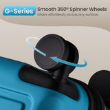 SHOWKOO Full PC Hardshell Luggage Sets, 20/24/28 In Suitcase with TSA Lock & Spinner Wheels, Lightweight Durable Travel Luggage