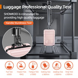 SHOWKOO Luggage Sets 3 Piece Expandable 100% PC Durable Hardshell Suitcase with Wheels TSA Lock Lightweight Luggage Pink